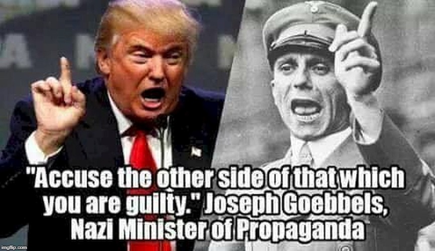 . | image tagged in trump,accused,confession,nazi,lie,liar | made w/ Imgflip meme maker