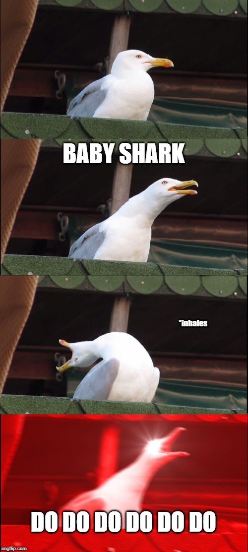 Inhaling Seagull | BABY SHARK; *inhales; DO DO DO DO DO DO | image tagged in memes,inhaling seagull | made w/ Imgflip meme maker