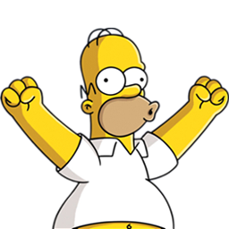 High Quality Homer happy Blank Meme Template