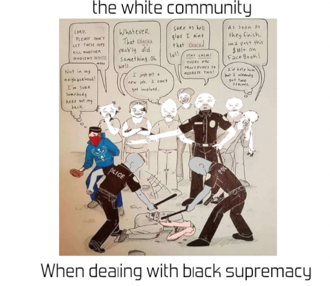 BLACK PRIVILEGE IN THE WHITE COMMUNITY Blank Meme Template