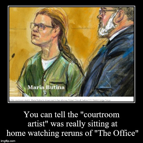 Marina or "Dwight"? You make the call... | image tagged in funny,demotivationals,marina,butina,dwight,schrute | made w/ Imgflip demotivational maker