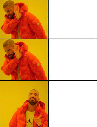 Drake triple Blank Meme Template