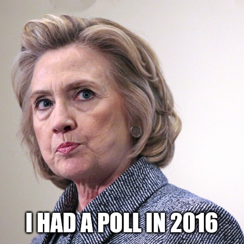 hillary clinton pissed | I HAD A POLL IN 2016 | image tagged in hillary clinton pissed | made w/ Imgflip meme maker
