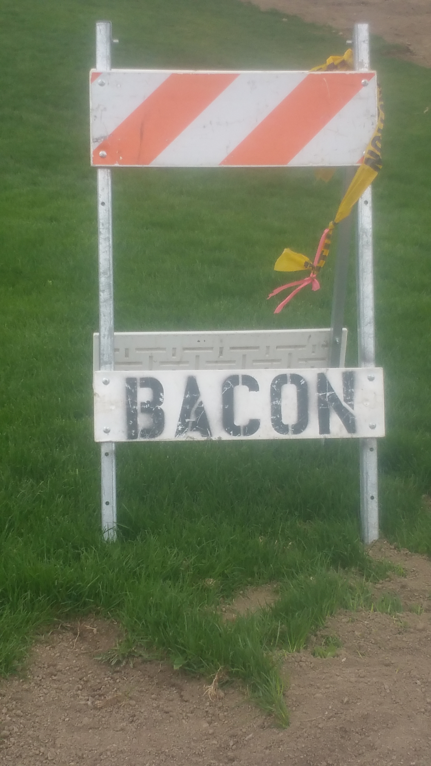 Caution: Bacon Blank Meme Template