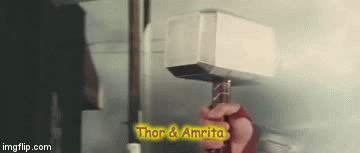 Thor & Amrita | image tagged in gifs | made w/ Imgflip video-to-gif maker