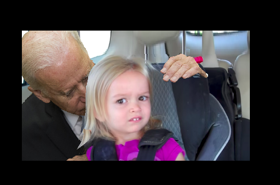 CREEPY UNCLE JOE BIDEN Blank Meme Template