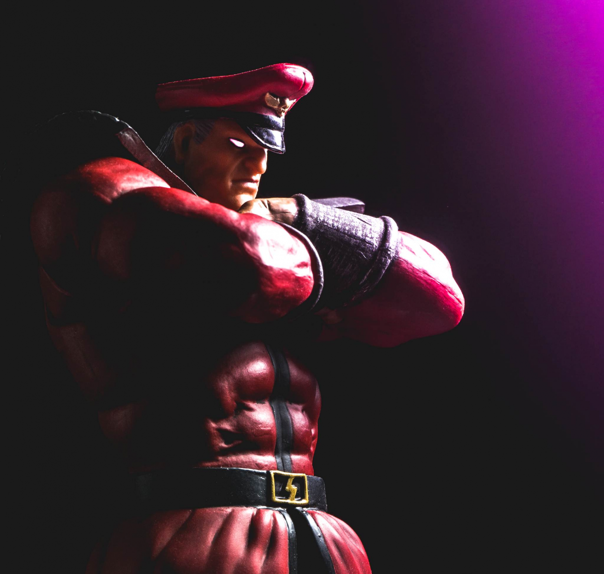 M. Bison singing shallow Blank Meme Template