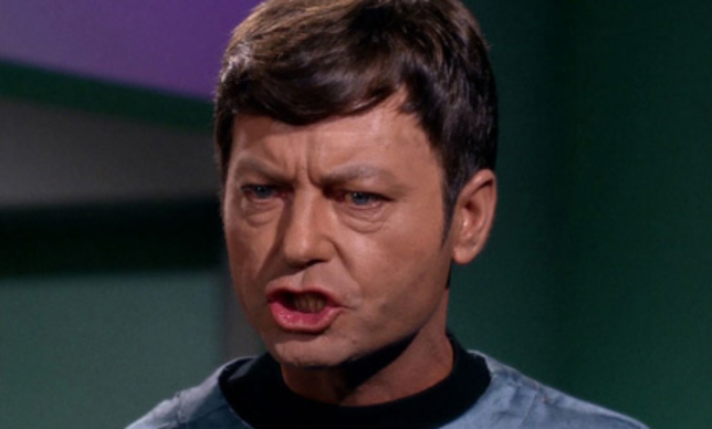 High Quality Dr McCoy saying Shit Blank Meme Template