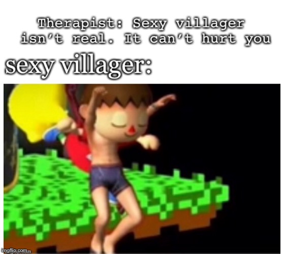 image tagged in therapist,villager | made w/ Imgflip meme maker