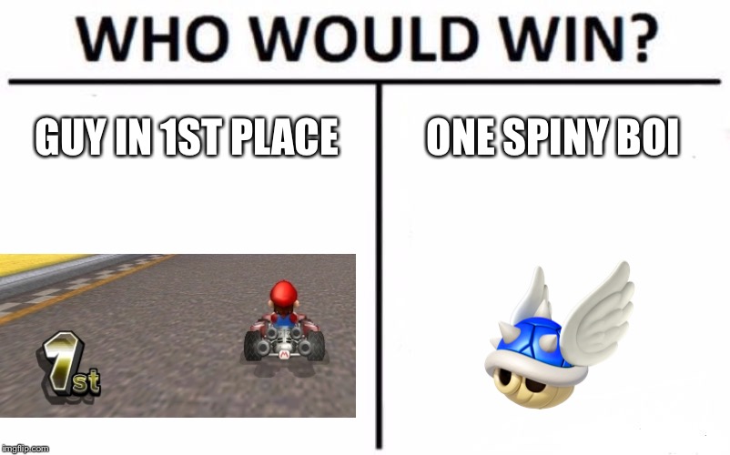 Who Would Win? | GUY IN 1ST PLACE; ONE SPINY BOI | image tagged in memes,who would win | made w/ Imgflip meme maker