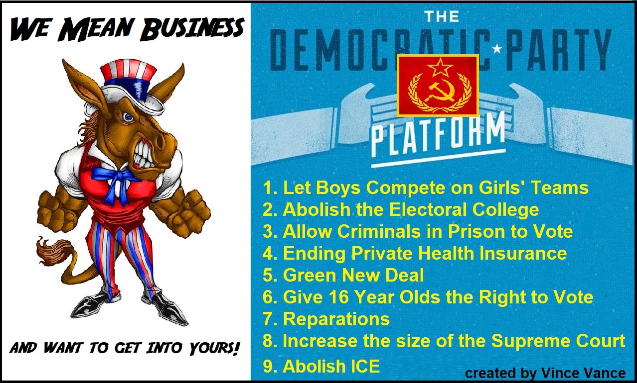 High Quality democrat platform Blank Meme Template