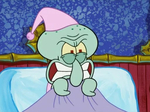 Squidward angry Blank Meme Template