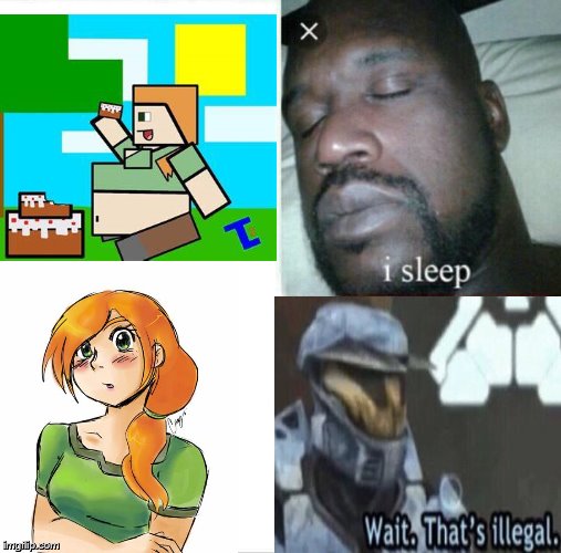 minecraft is made of cubes | image tagged in memes,sleeping shaq,funny,minecraft,wait that's illegal | made w/ Imgflip meme maker