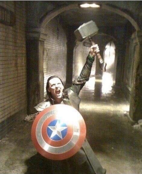 High Quality Captain Loki, god of thunder Blank Meme Template