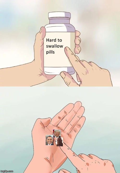 Mortal Swallowing Hard Pills | image tagged in memes,hard to swallow pills,president,thanos | made w/ Imgflip meme maker