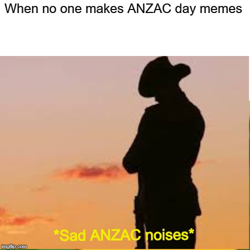 Surprised Pikachu Meme | When no one makes ANZAC day memes; *Sad ANZAC noises* | image tagged in memes | made w/ Imgflip meme maker