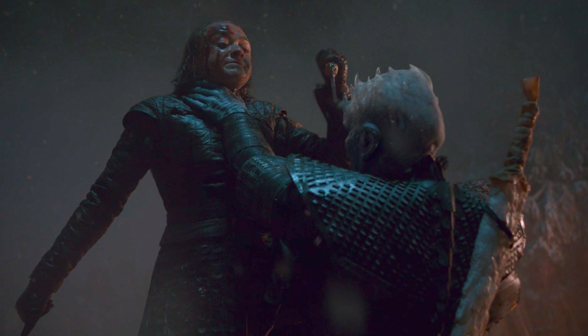 High Quality Arya vs night king Blank Meme Template