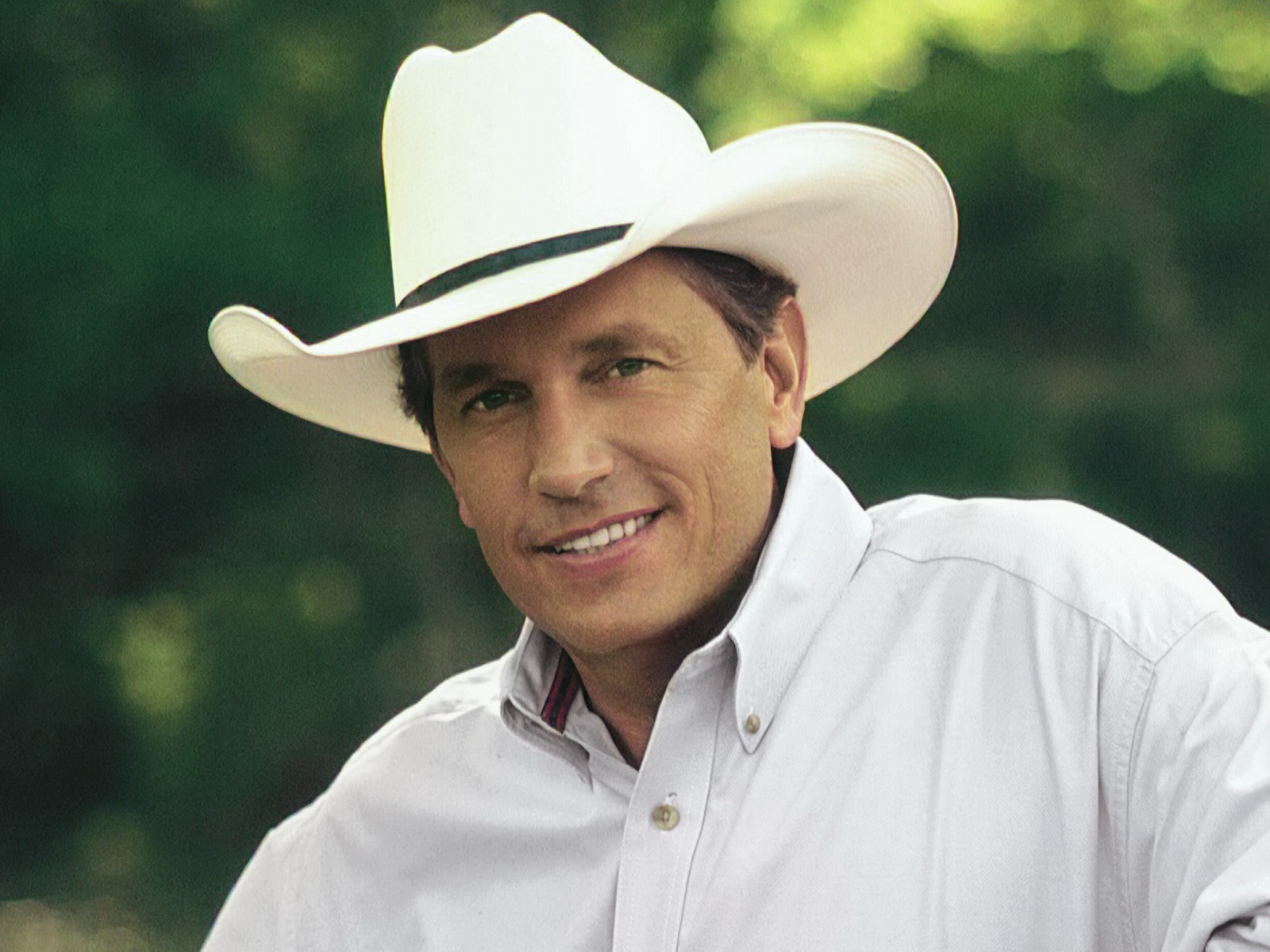 High Quality George Strait Smiling Blank Meme Template