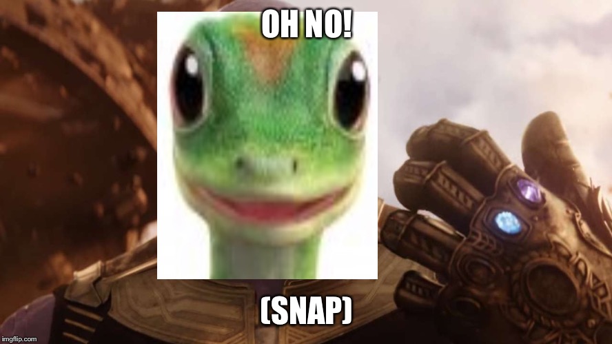 OH NO! (SNAP) | image tagged in thanos | made w/ Imgflip meme maker
