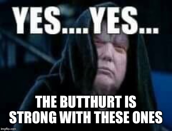 THE BUTTHURT IS STRONG WITH THESE ONES | made w/ Imgflip meme maker