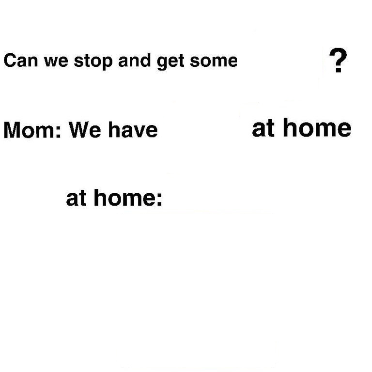High Quality At home Blank Meme Template