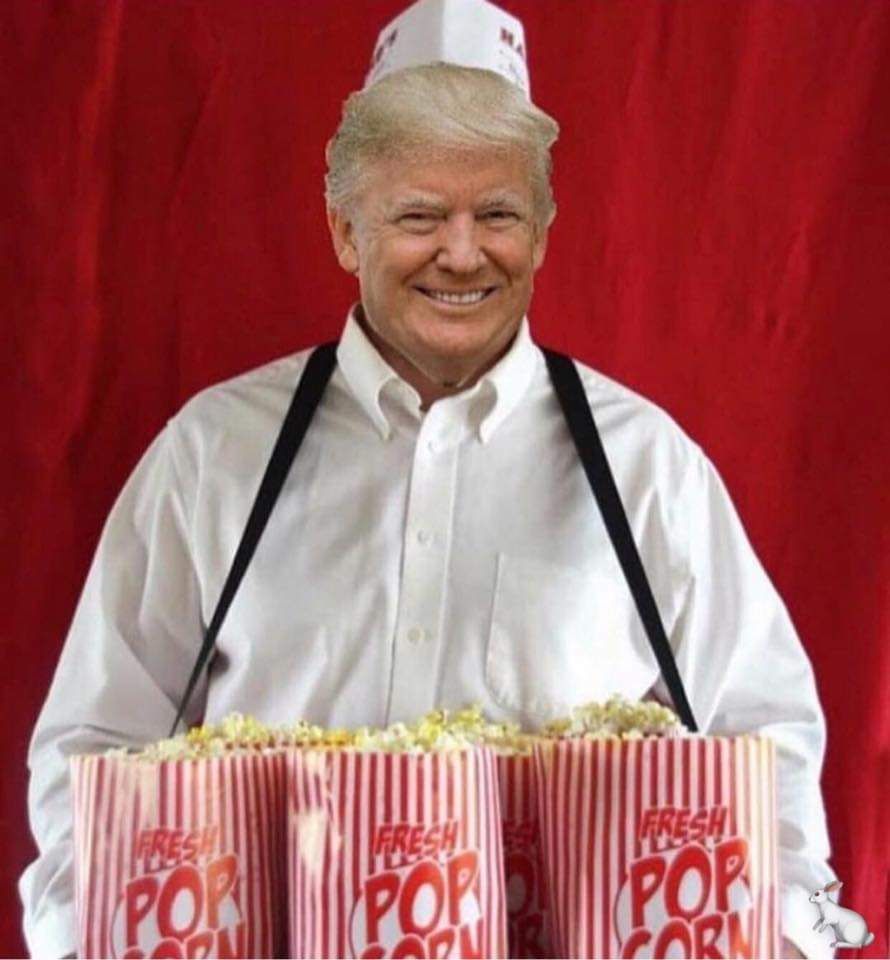 Trump popcorn 2020 Blank Meme Template