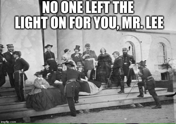 NO ONE LEFT THE LIGHT ON FOR YOU, MR. LEE | image tagged in cemetery | made w/ Imgflip meme maker