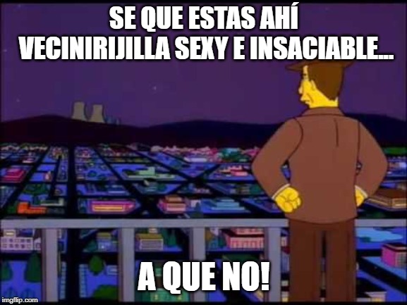 Se que estas ahi | SE QUE ESTAS AHÍ VECINIRIJILLA SEXY E INSACIABLE... A QUE NO! | image tagged in se que estas ahi | made w/ Imgflip meme maker