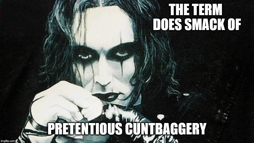 THE TERM DOES SMACK OF PRETENTIOUS C**TBAGGERY | made w/ Imgflip meme maker