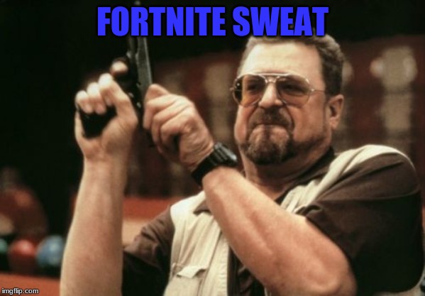 Am I The Only One Around Here | FORTNITE SWEAT | image tagged in memes,am i the only one around here | made w/ Imgflip meme maker