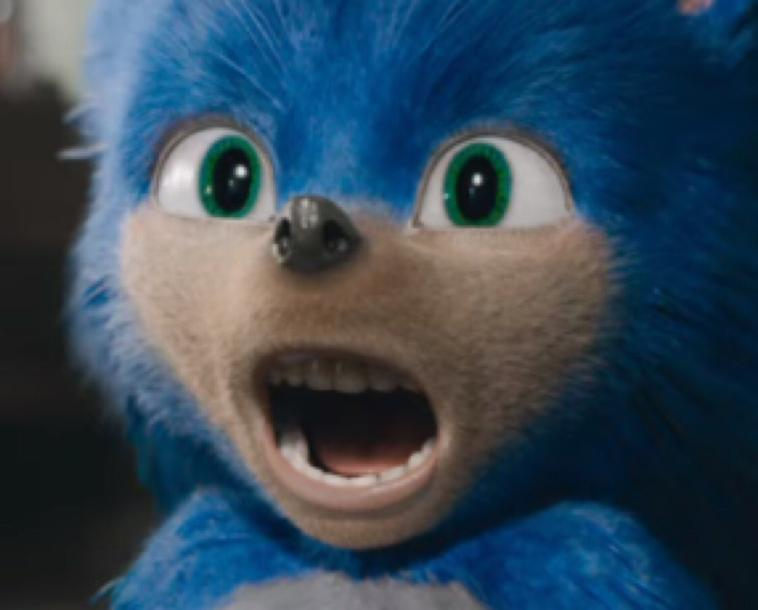 High Quality Surprised Movie Sonic Blank Meme Template