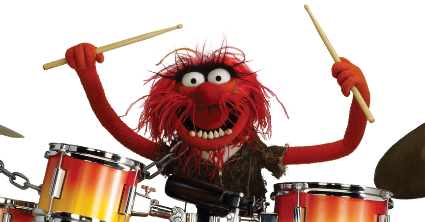 Animal Plays the Drums Blank Meme Template