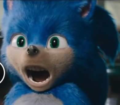 High Quality Surprised Sonic Blank Meme Template