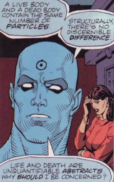 High Quality X and Y same particles Dr Manhattan Blank Meme Template