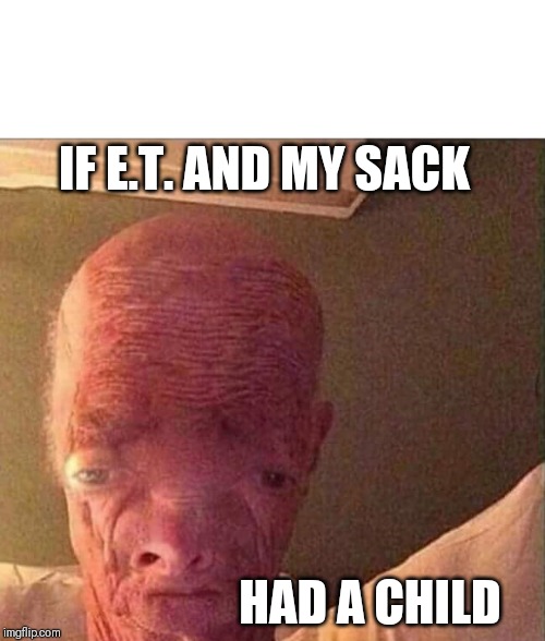 Ballsack | IF E.T. AND MY SACK; HAD A CHILD | image tagged in ballsack | made w/ Imgflip meme maker