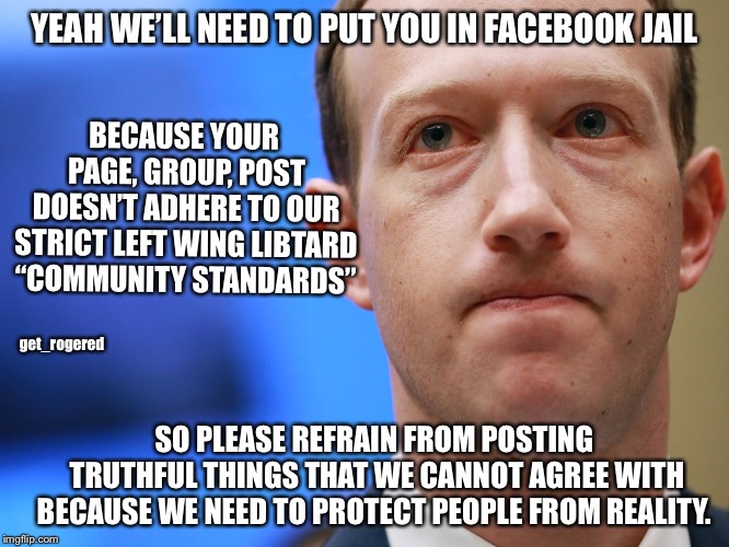 Zuckerberg thought police - Imgflip
