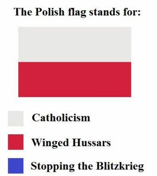 What the Polish Flag Stands for: Blank Meme Template