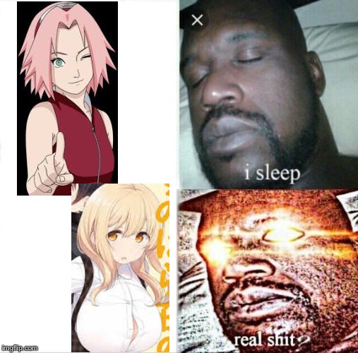 Anime sleeping shaq Memes & GIFs - Imgflip