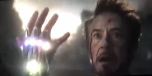 Tony Stark Dieing in Endgame Blank Meme Template