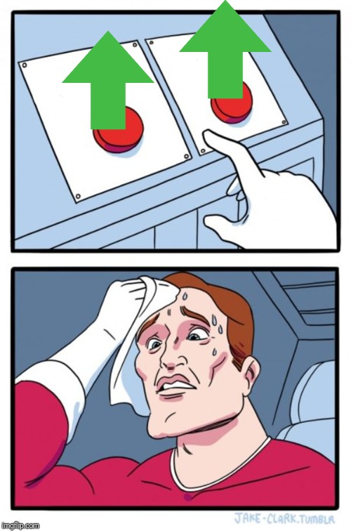 Two Buttons Meme | image tagged in memes,two buttons | made w/ Imgflip meme maker