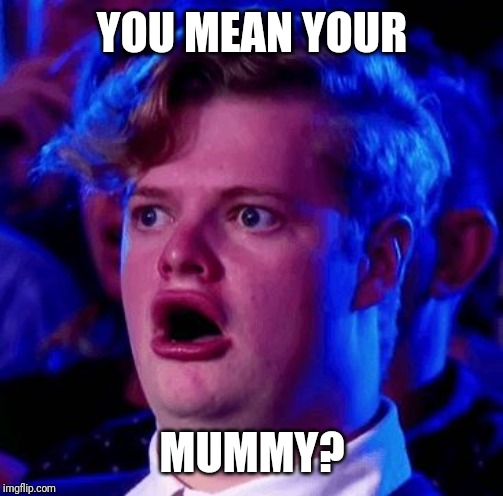 Mum isn't a super hero | YOU MEAN YOUR MUMMY? | image tagged in mum isn't a super hero | made w/ Imgflip meme maker