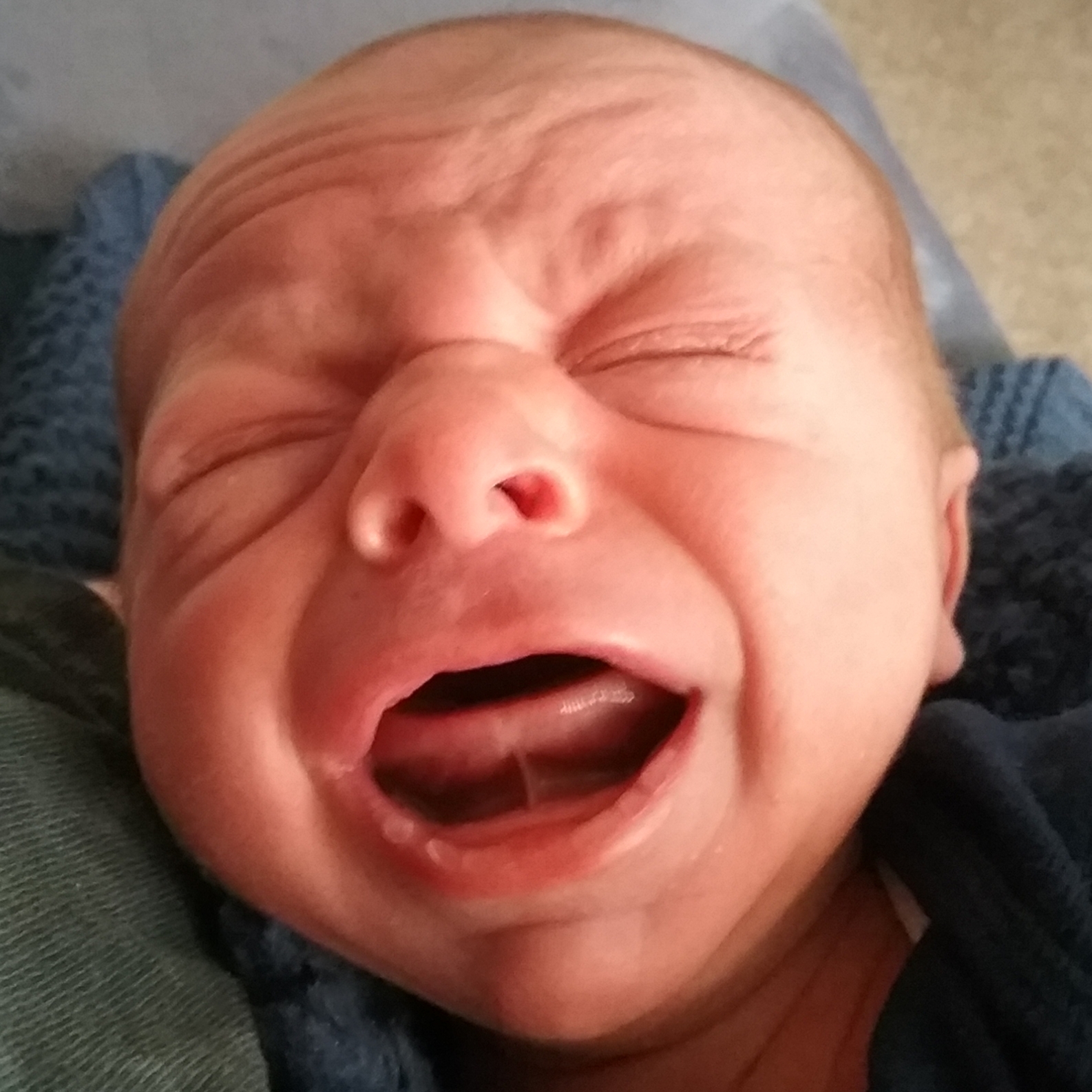 High Quality Crying Colic Baby Blank Meme Template