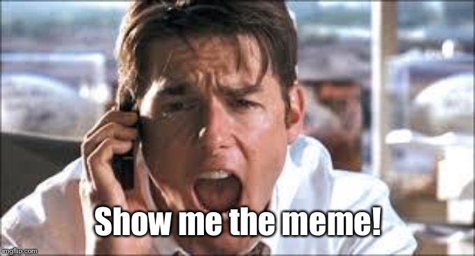 Show me the money | Show me the meme! | image tagged in show me the money | made w/ Imgflip meme maker