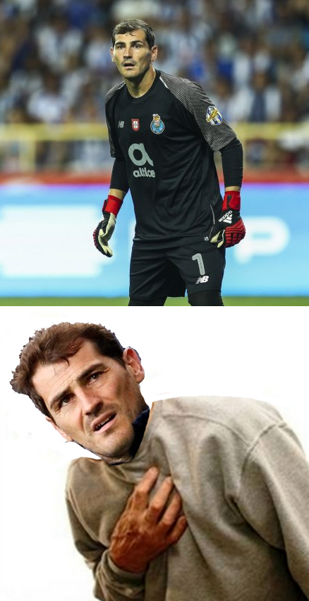 Casillas heart Blank Meme Template