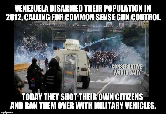 Venezuela Uprising - after "common sense" gun control | image tagged in venezuela,socialism,gun control | made w/ Imgflip meme maker