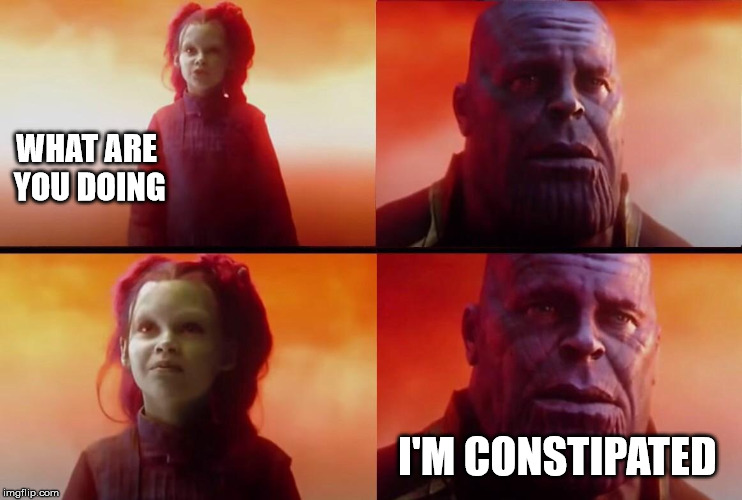 What did it cost? | WHAT ARE YOU DOING; I'M CONSTIPATED | image tagged in what did it cost | made w/ Imgflip meme maker