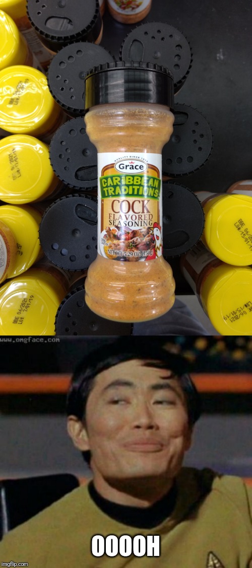 When your game is bad, just sprinkle on any random phallic object. | OOOOH | image tagged in sulu,funny memes,funny | made w/ Imgflip meme maker