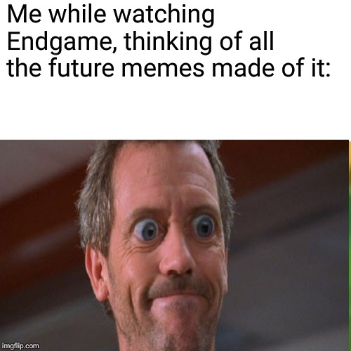 Surprised Pikachu Meme | Me while watching Endgame, thinking of all the future memes made of it: | image tagged in memes,surprised pikachu | made w/ Imgflip meme maker