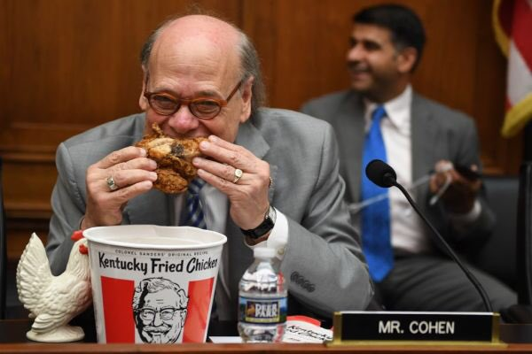 High Quality Democrats eating KFC Blank Meme Template