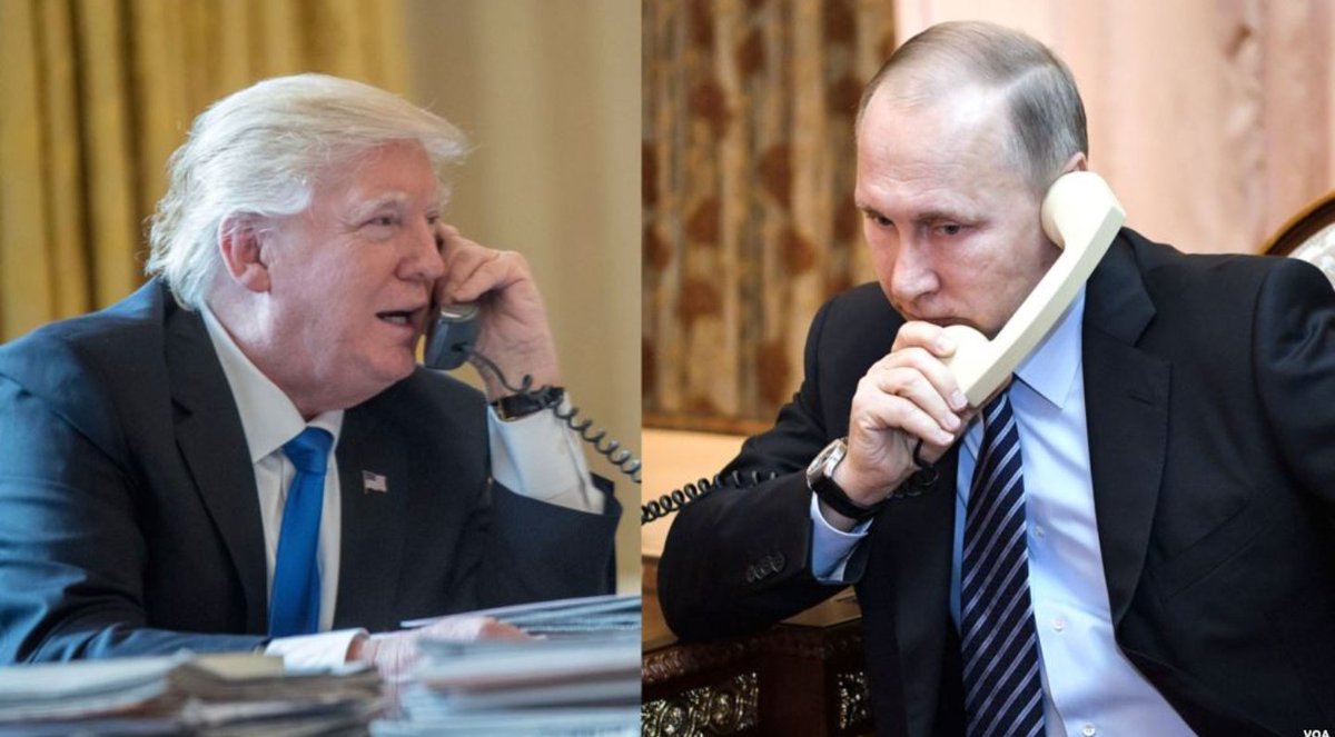 Trump Putin phone call Blank Meme Template